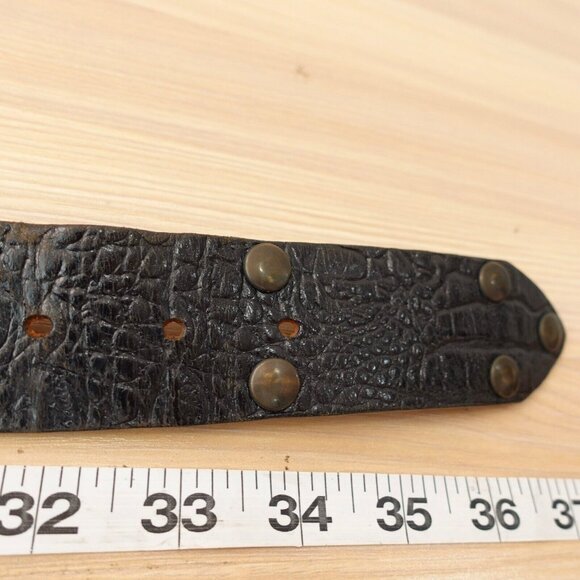 Marni Belt 32 Small Medieval Studded Heavy Metal Western Steampunk ITALY $788 - Picture 12 of 16